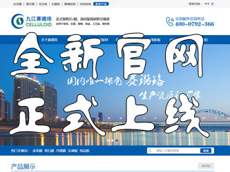 九江賽璐珞全新官方中英文網站正式上線！